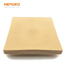 Hengko Custom Direktverkäufe Rechteckige Mikromikronen Sintered Bronze -Scheibefilter Poröser Metallpulver Sinterfilterplatte